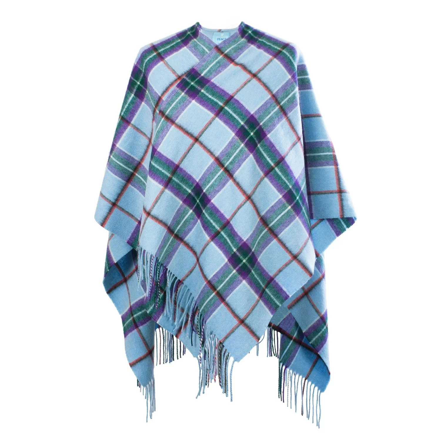 Women's Tartan Lambswool Mini Cape - Image 3