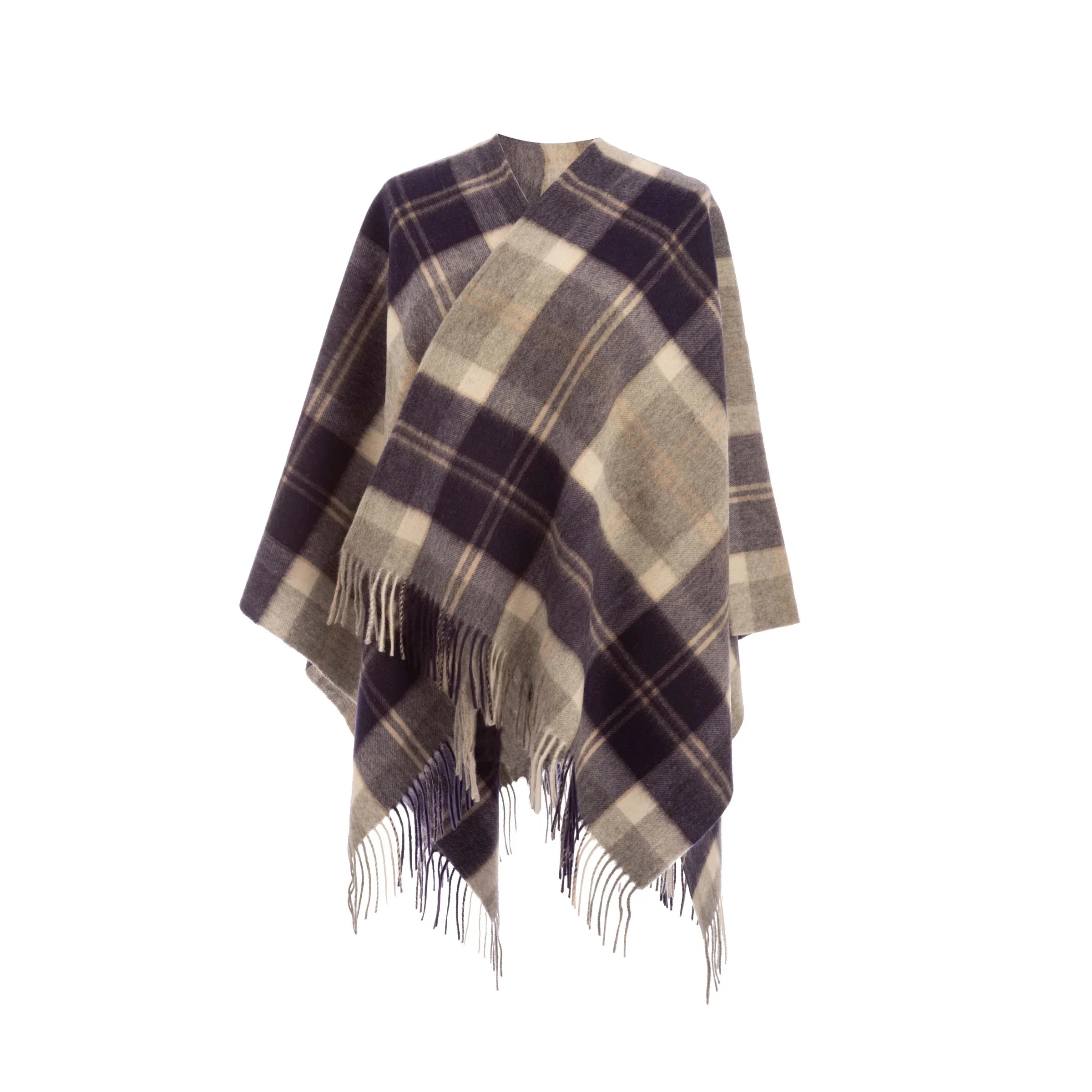 Women's Tartan Lambswool Mini Cape - Image 5