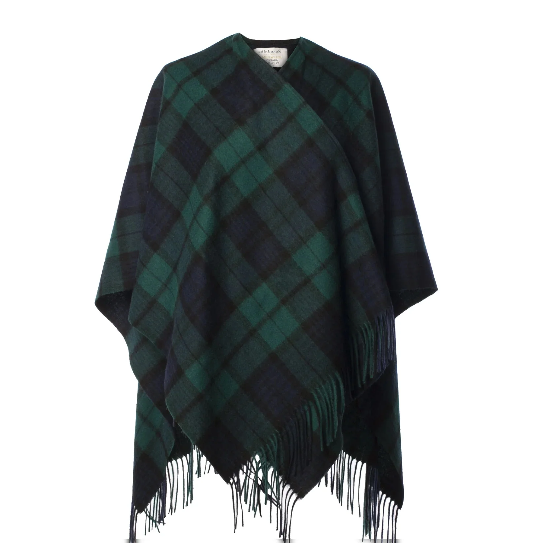 Women's Tartan Lambswool Mini Cape - Image 8