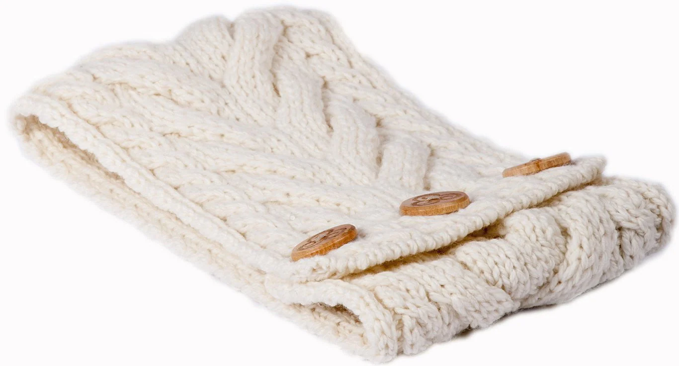 Women's Supersoft Merino Wool Cable Knit Headband by Aran Mills - 7 Colours - Image 2