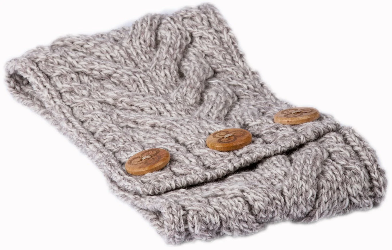 Women's Supersoft Merino Wool Cable Knit Headband by Aran Mills - 7 Colours - Image 3