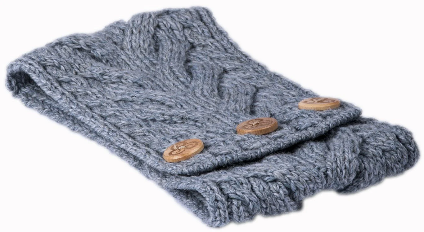 Women's Supersoft Merino Wool Cable Knit Headband by Aran Mills - 7 Colours - Image 5