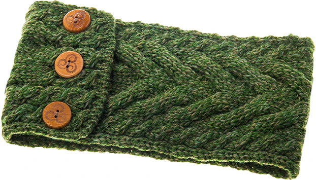 Women's Supersoft Merino Wool Cable Knit Headband by Aran Mills - 7 Colours - Image 7