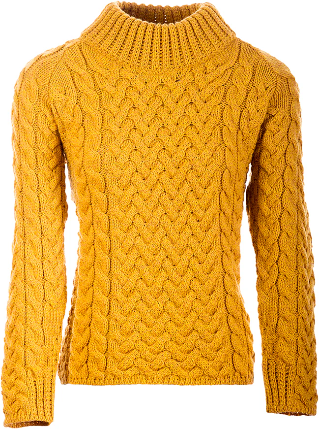Women's Merino Wool Shaped Crew Neck Sweater by Aran Mills - Image 3