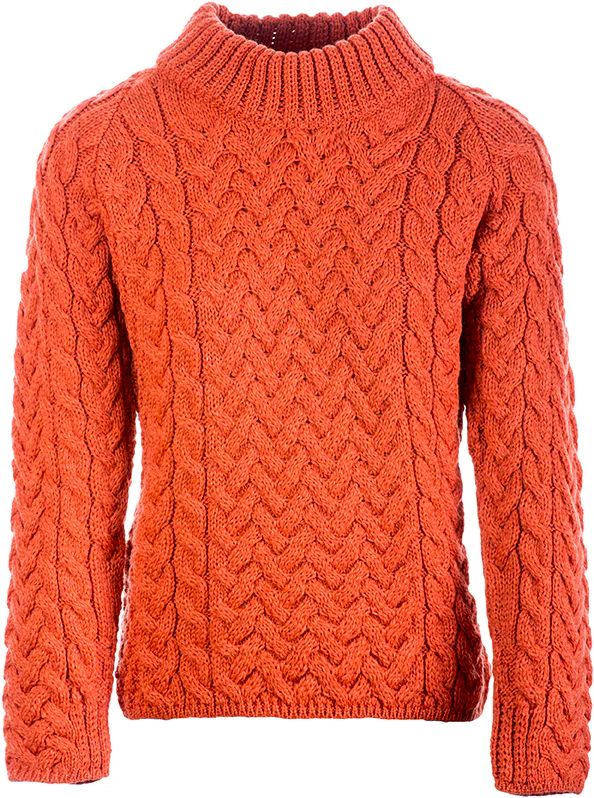Women's Merino Wool Shaped Crew Neck Sweater by Aran Mills - Image 4
