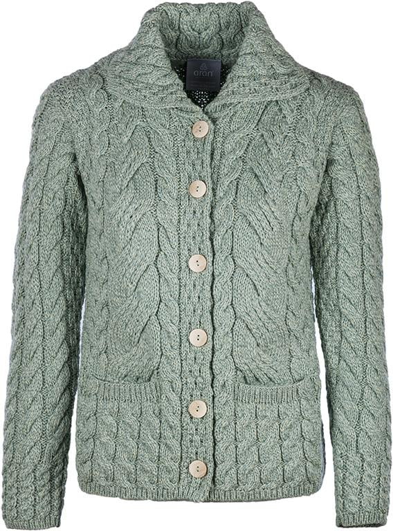 Women's Supersoft Merino Wool Six Button Cardigan by Aran Mills - 7 Colours - Image 4