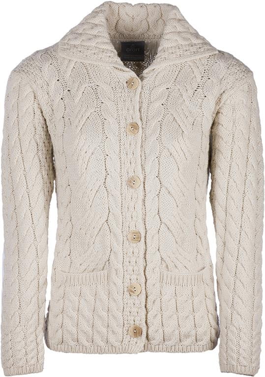 Women's Supersoft Merino Wool Six Button Cardigan by Aran Mills - 7 Colours - Image 6