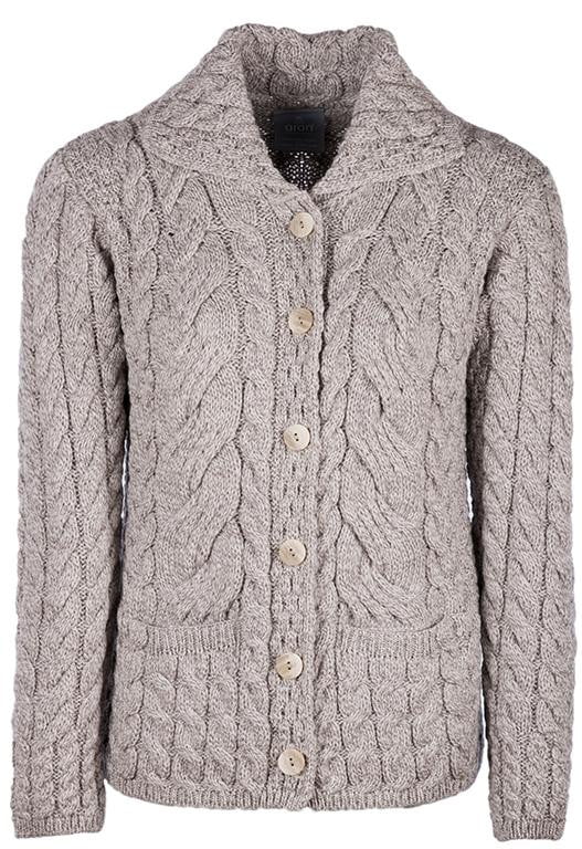 Women's Supersoft Merino Wool Six Button Cardigan by Aran Mills - 7 Colours - Image 8