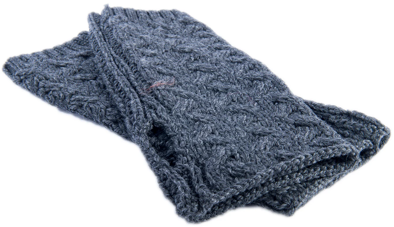 Women's Supersoft Merino Wool Long Fingerless Mittens by Aran Mills - 5 Colours - Image 5