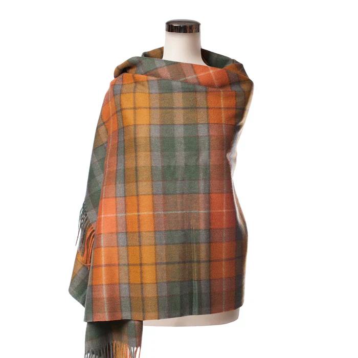 Women's Tartan Lambswool Stole - Image 6