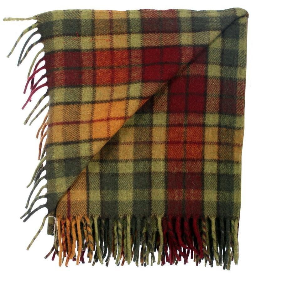 Wool Tartan Blanket - 60'' x 70'' - Buchanan Autumn - Image 5