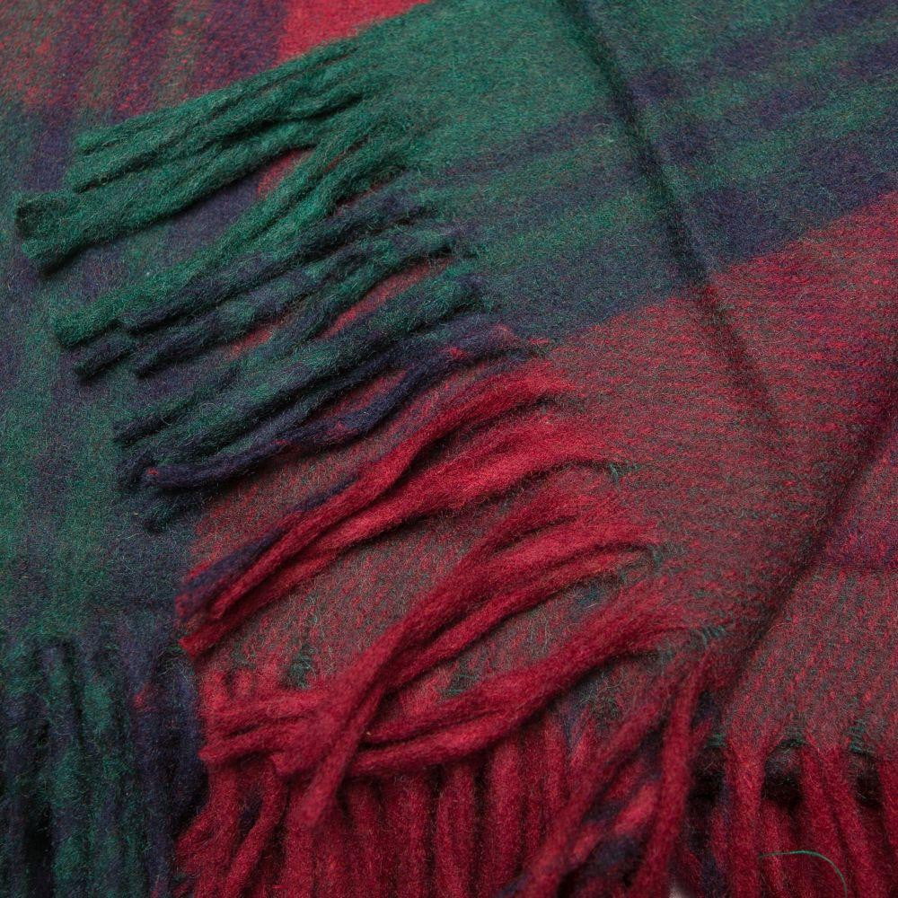 Wool Tartan Blanket - 60'' x 70'' - Lindsay - Image 2