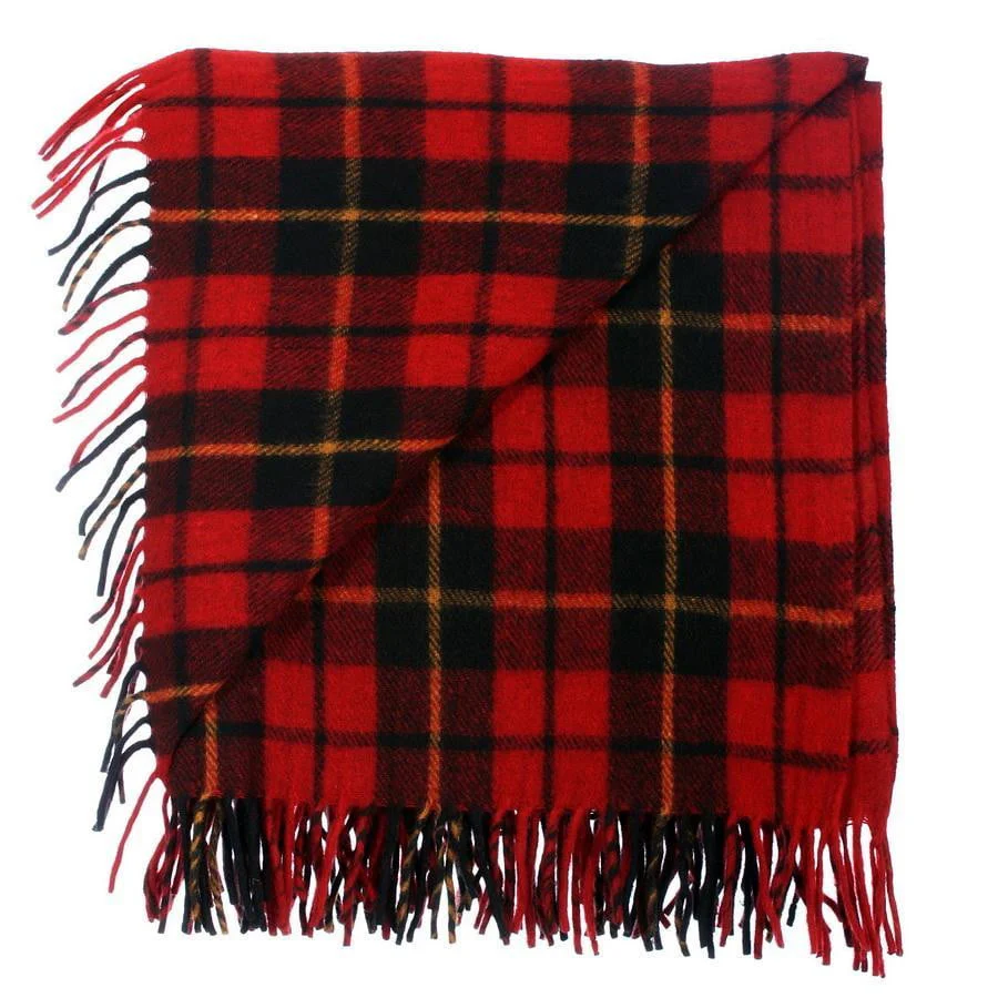 Wool Tartan Blanket - 60'' x 70'' - Wallace - Image 2